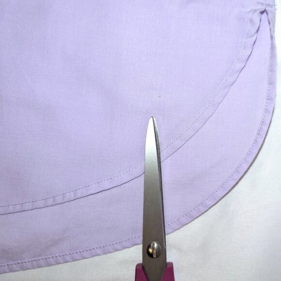 Abercrombie & Fitch | Oversized Poplin Shirt in Lavender | Size Large - Picture 13 of 13